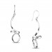 Contemporary Swirl 925 Sterling Silver Earrings