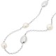 925 Sterling Silver and Baroque Pearl Nugget Necklace