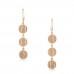 925 Sterling Silver Multi Drop Rose Gold Formal Earrings