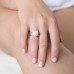 Silver Natural Coin Pearl Ring